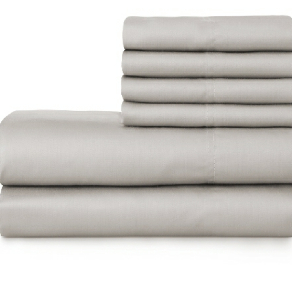 Hotel Style 1200tc queen sheet set in gray pumice - Picture 3 of 5